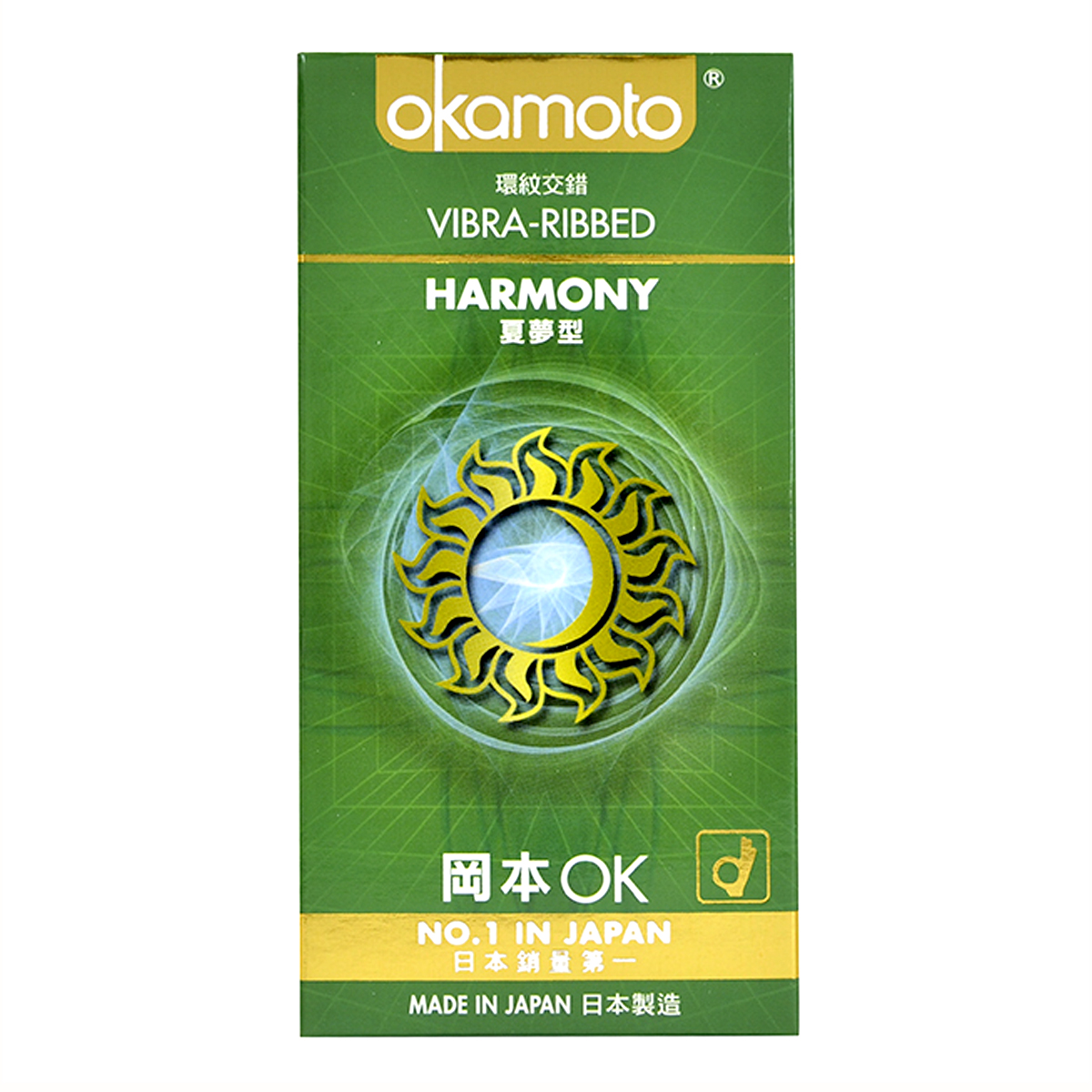 Bao cao su gai sọc Okamoto Harmony -Hộp 10 cái (Size trung bình) - Sian.vn  쇼핑 센터