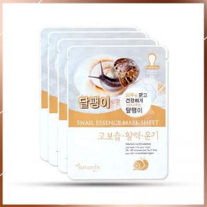 Mặt Nạ Tinh Chất Ốc Sên Natureby giúp cung cấp độ ẩm và dinh dưỡng cho da, giúp làm dịu da và tăng cường độ đàn hồi, khôi phục làn da khỏe mạnh và cho da tươi sáng