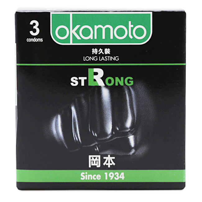 Bao cao su siêu kéo dài thời gian không sử dụng thuốc Okamoto Strong
